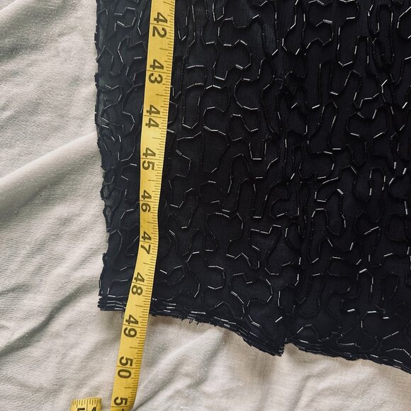 Vintage Laurence Kazar Black beaded gown - Picture 9 of 12